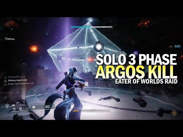 Solo Argos in 3 Phases [Eater of Worlds Raid]