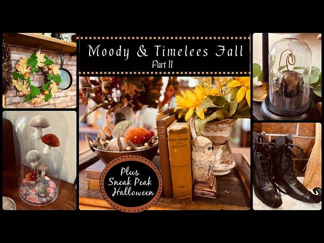 Moody, Timeless  Fall Decor Part II  Thrifted & Crafted Elegant Decor for Autumn #fall #vintage