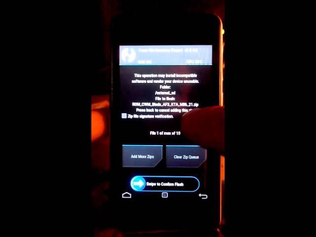 Прошивка смартфона ZTE Blade AF3 через TWRP Рекавери