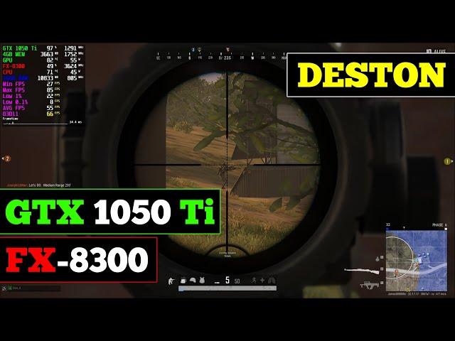 PUBG - GTX 1050 Ti + FX-8300 Test in 2023. (Deston/Low Settings/900p)