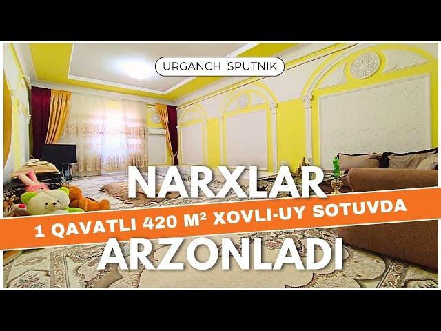 Zudlik bilan 1 qavatli 420 m² xovli-uy sotuvda