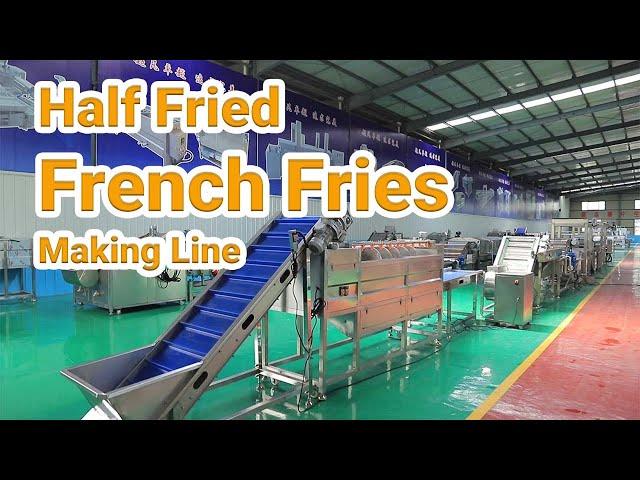 Full Automatic 500kgh Frozen French Fries Production Line Romiter