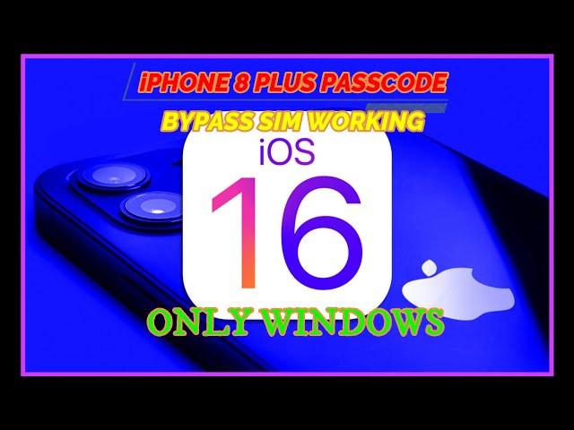 iPHONE 8 PLUS iOS 16 PASSCODE/iCLOUD BYPASS FULL SIM WORKING BY UNLOCKTOOL(PWNDFU WITH EFT PRO)