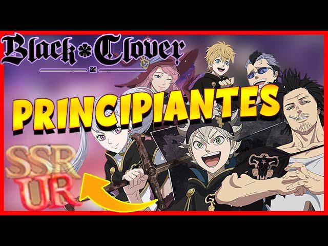 GUIA PRINCIPIANTES  CONSEJOS | black clover mobile en español 2024