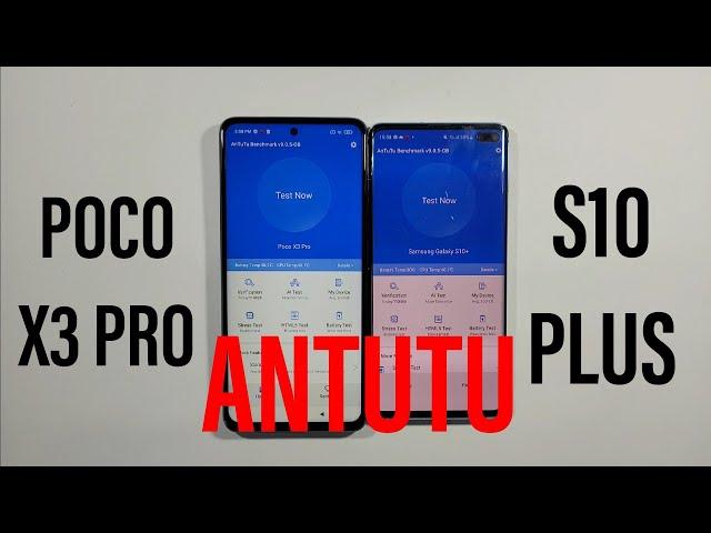 Xiaomi Poco X3 Pro vs Samsung Galaxy S10 Plus Antutu Benchmark Test