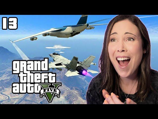 FLEEING Fighter JETS?! | GTA V First Playthrough [13]