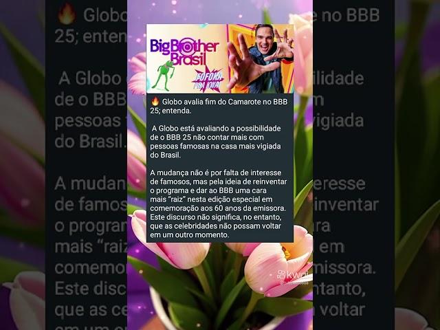 #bbb #fofoca #tv #globo #noticias #entertainmento