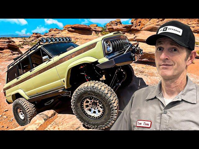 Can the SEMA Jeep Wagoneer Handle Southern Utah Rock Crawling? Ultimate Steering Upgrades, Tested.