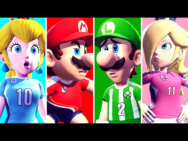 Mario Strikers Battle League - All Characters Lose Animations