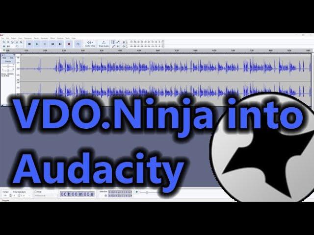 VDO.Ninja into Audacity, for high-quality audio recordings