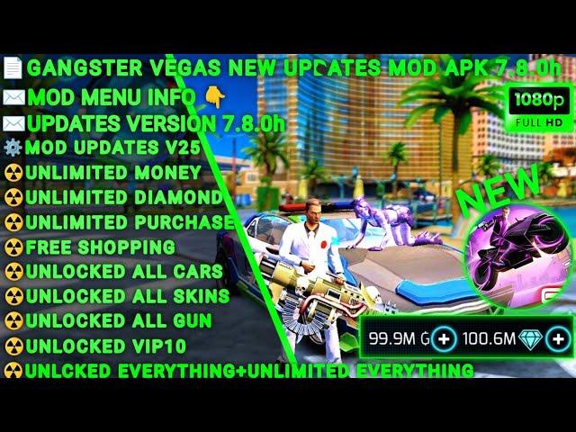 Gangstar Vegas Mod Apk v7.8.0h Latest Update 2024 - Unlimited Money & Unlock Vip 10 #smartgaming