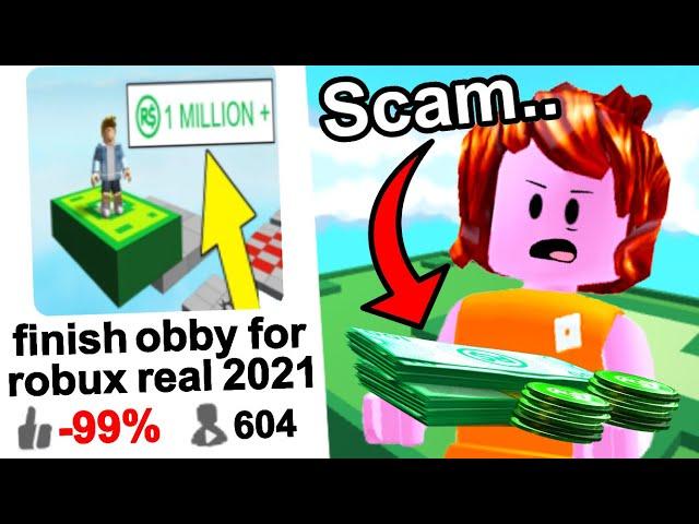 Roblox finish obby for robux...??