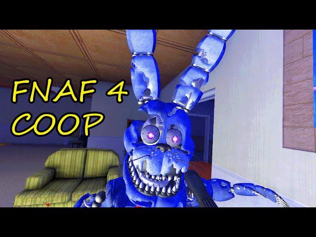 СЛОЖНАЯ НОЧЬ ФНАФ 4 КООП АНИМАТРОНИКИ МОД || FNAF 4 COOP MOD