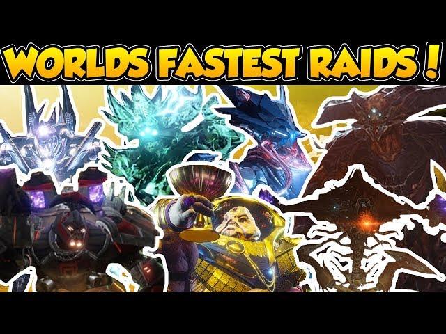 Destiny ALL Worlds Fastest Raid Speedruns! [Destiny 1 & 2]