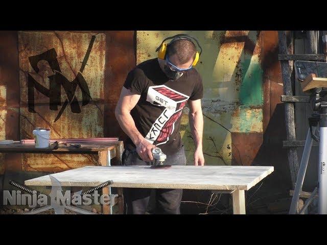 table with your own hands from pallets