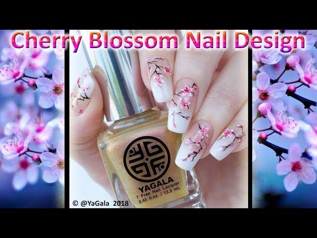 Spring nail design, cherry blossom / Весенний дизайн, сакура