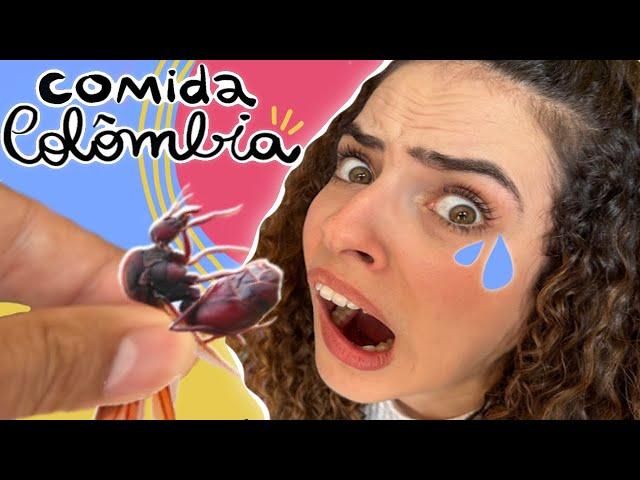 PROVANDO COMIDAS ESTRANHAS da COLOMBIA! Comi formiga?? Paula Stephania