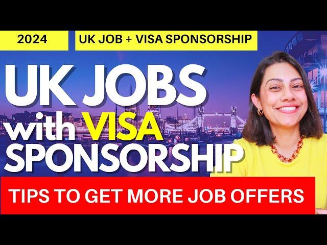 NEW UK Jobs with Visa Sponsorship 2024  | UK Companies offering Visa Sponsorship