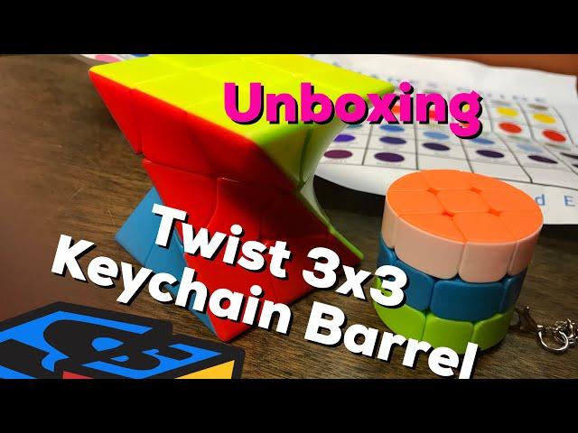 Z-Cube Twist 3x3 and Keychain Barrel Unboxing from SpeedCubeShop