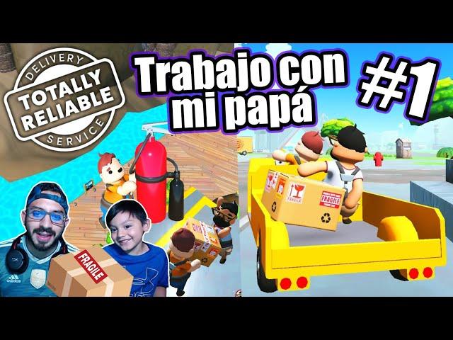 Trabajo con mi Papá | Repartidores Locos Capitulo 1 | Juegos Karim Juega