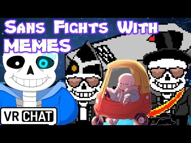 Sans boss fight with MEMES! Also Sephiroth! VRchat!