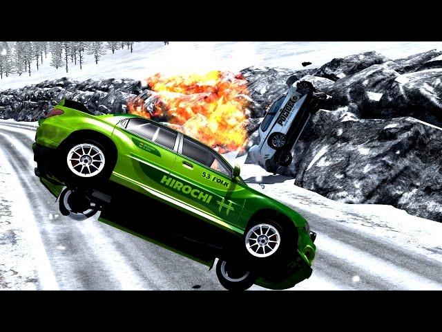 Brutal Crashes at Mammoth Valley and Nevada Interstate | BeamNG.Drive