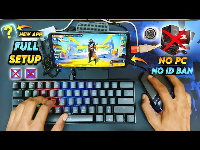 2024  New App Full Setup Keyboard and Mouse in Mobile | Keyboard se free fire kaise khele in hindi