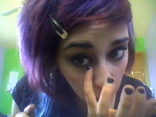 Emo/Scene?Blind Raccoon Makeup tutorial x3