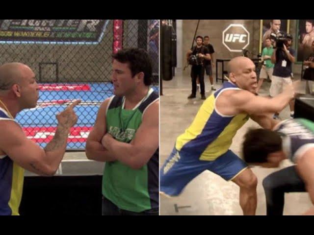 Chael Sonnen vs Wanderlei Silva  Fight in The Ultimate Fighter.