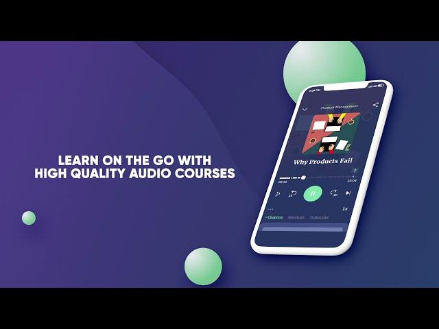 What's the best app for learning on the go? Alpe Audio! Audio Courses education platform!