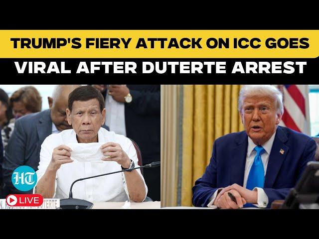 Duterte Latest LIVE | ‘ICC Has No Authority!’: Trump’s Old Speech Goes Viral After Duterte Arrest