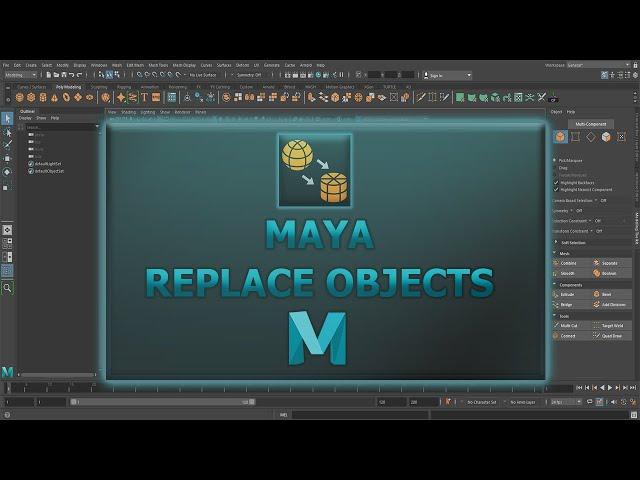 Replace Objects Tool | Maya Tutorial