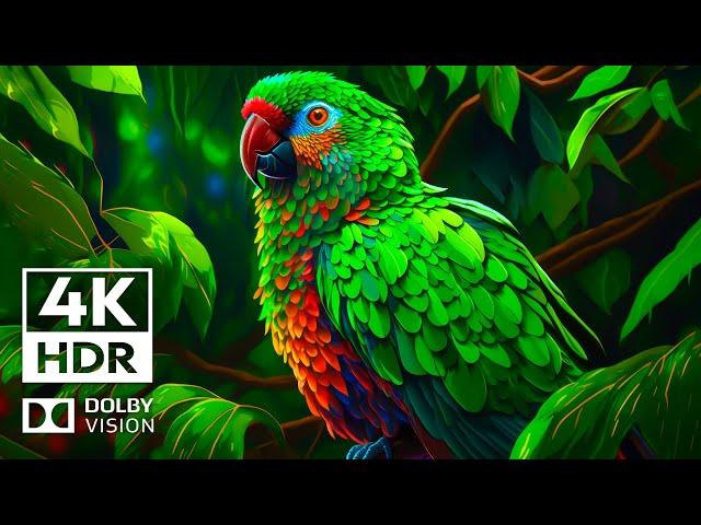 Jungle Animal Life 4K HDR 60FPS Dolby Vision | Cinematic Music (dynamic color)