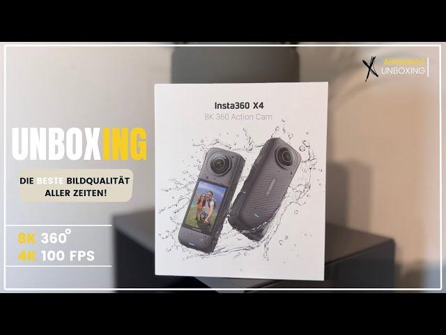 [Unboxing] Insta360 X4 - 8K 360° / 4K 100 fps Actionkamera [German]