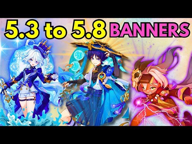 BANNER LEAKS FROM 5.3 TO 5.8 ! WANDERER & FURINA RERUN!5.2,5.3,5.4,5.5,5.6,5.7 & 5.8-GENSHIN IMPACT