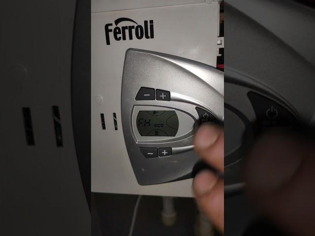 Котёл Ferroli-неведомая ошибка 
