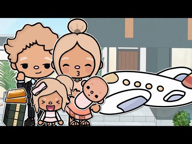 GOING ON A PRIVATE JET ⭐️️ || *WITH VOICE* ️|| Toca Boca TikTok Roleplay 🩵