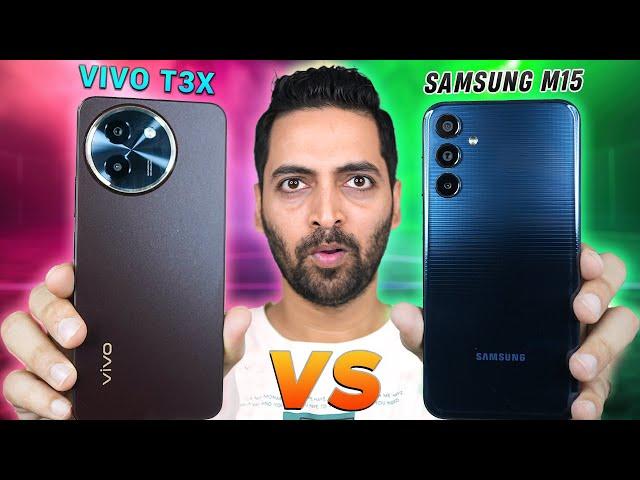 Vivo T3X 5G Vs Samsung Galaxy M15 5G Full Comparison - Battle Of The Budget !