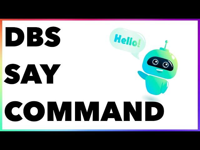 Say Command Tutorial | Discord Bot Studio [GER]