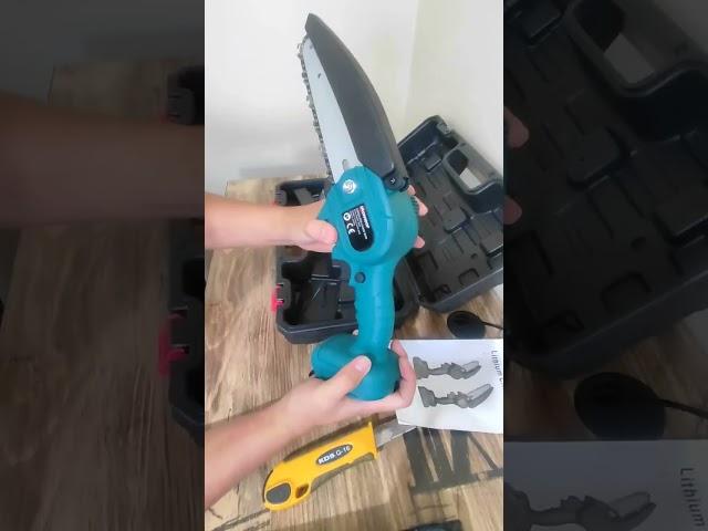 6" cordless mini chainsaw unboxing in 60s $22 ~ P1,199.00 pesos  #shorts #short #shortvideo