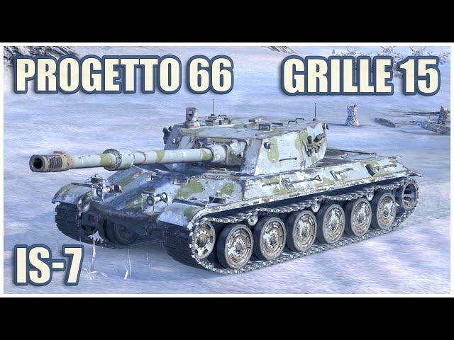 Progetto C50 mod. 66, Grille 15 & IS-7 • WoT Blitz Gameplay