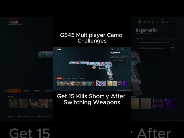 GS45 Multiplayer Camo Challenges #blackops6 #callofduty