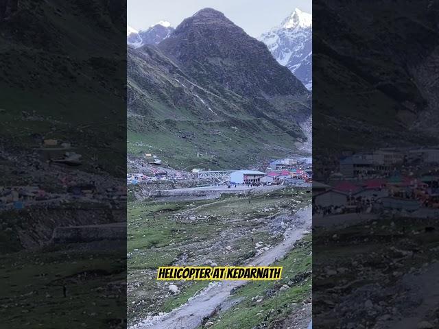 Helicopter service at Kedarnath #kedarnath #uttarakhandtourism #travelinfo