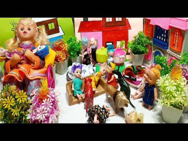 Barbie Doll All Day Routine Urwa Kids Tv/आज लोईन आ गया घर में- Part -34/Barbie