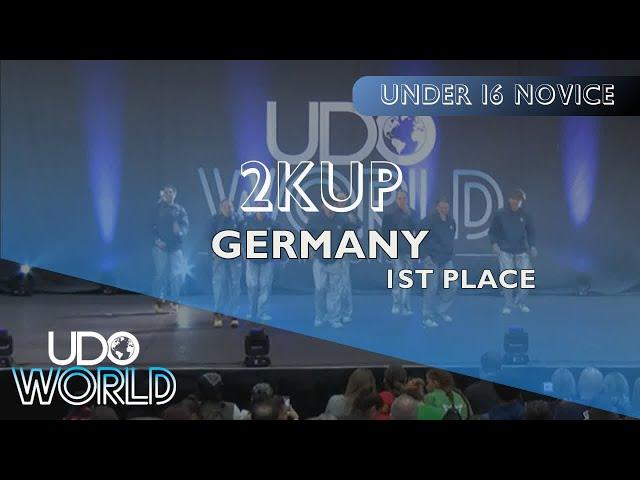 2KUP | Under 16 Novice 1st Place | UDO World Championships 2024