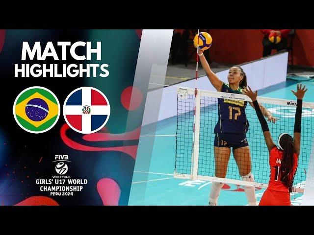 BRAZIL  DOMINICAN REPUBLIC [4K]  | Highlights | Girls' U17 World Championship 2024