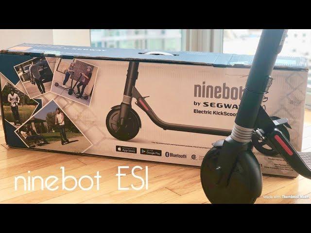 My first electric scooter - Ninebot ES1 Electric Kick Scooter unboxing