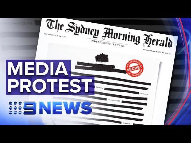 Australian media unite to protest government secrecy | Nine News Australia