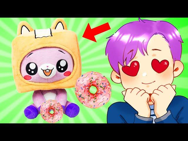 BABY FOXY'S FIRST DONUT! (SECRET LANKYBOX VIDEO!)