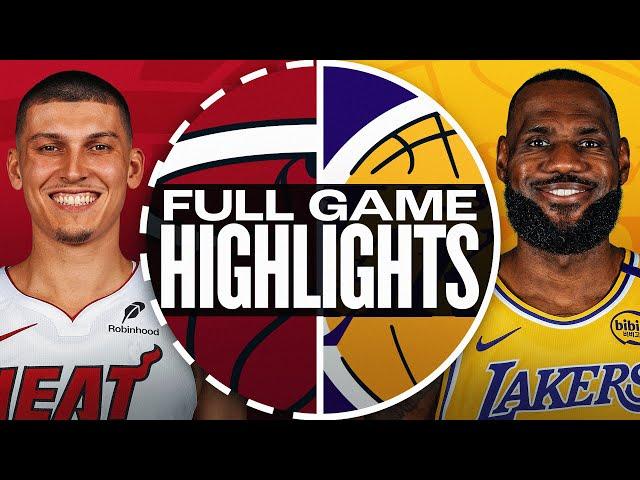 Game Recap: Lakers 117, Heat 108